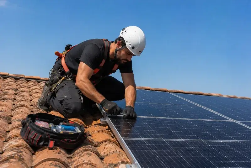 Maintenance et monitoring de panneaux solaires à Ossages