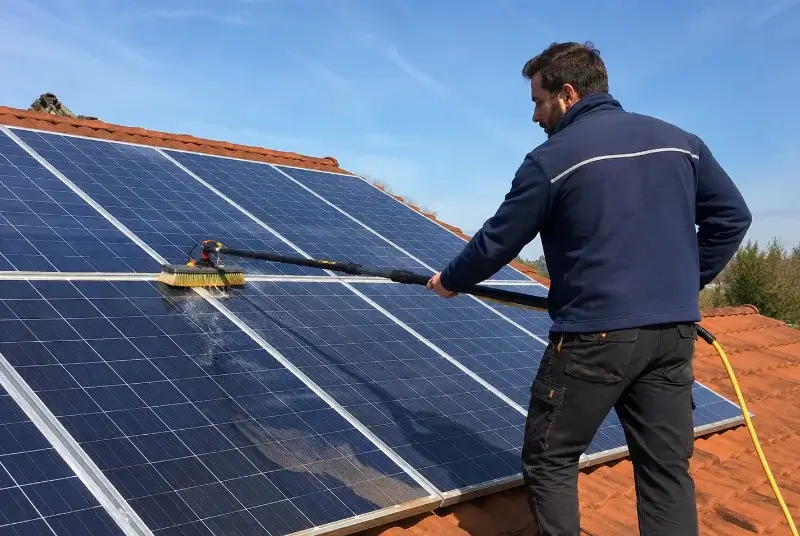 Nettoyage et entretien de panneaux solaires à Ossages
